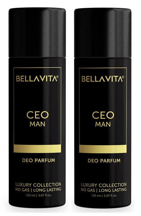     			Bella Vita Ceo Man Deodorant,150ml Each pack of 2 Deodorant Spray for Unisex 300 ml ( Pack of 2 )