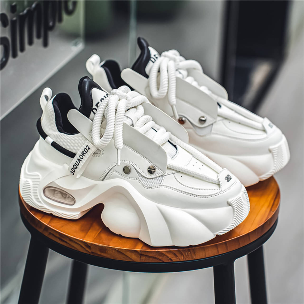 Brothers Gift Trendy Sneakers Shoes White Men's Korean Shoes Brothers Gift Trendy Sneakers Shoes White Men's Korean Shoes
