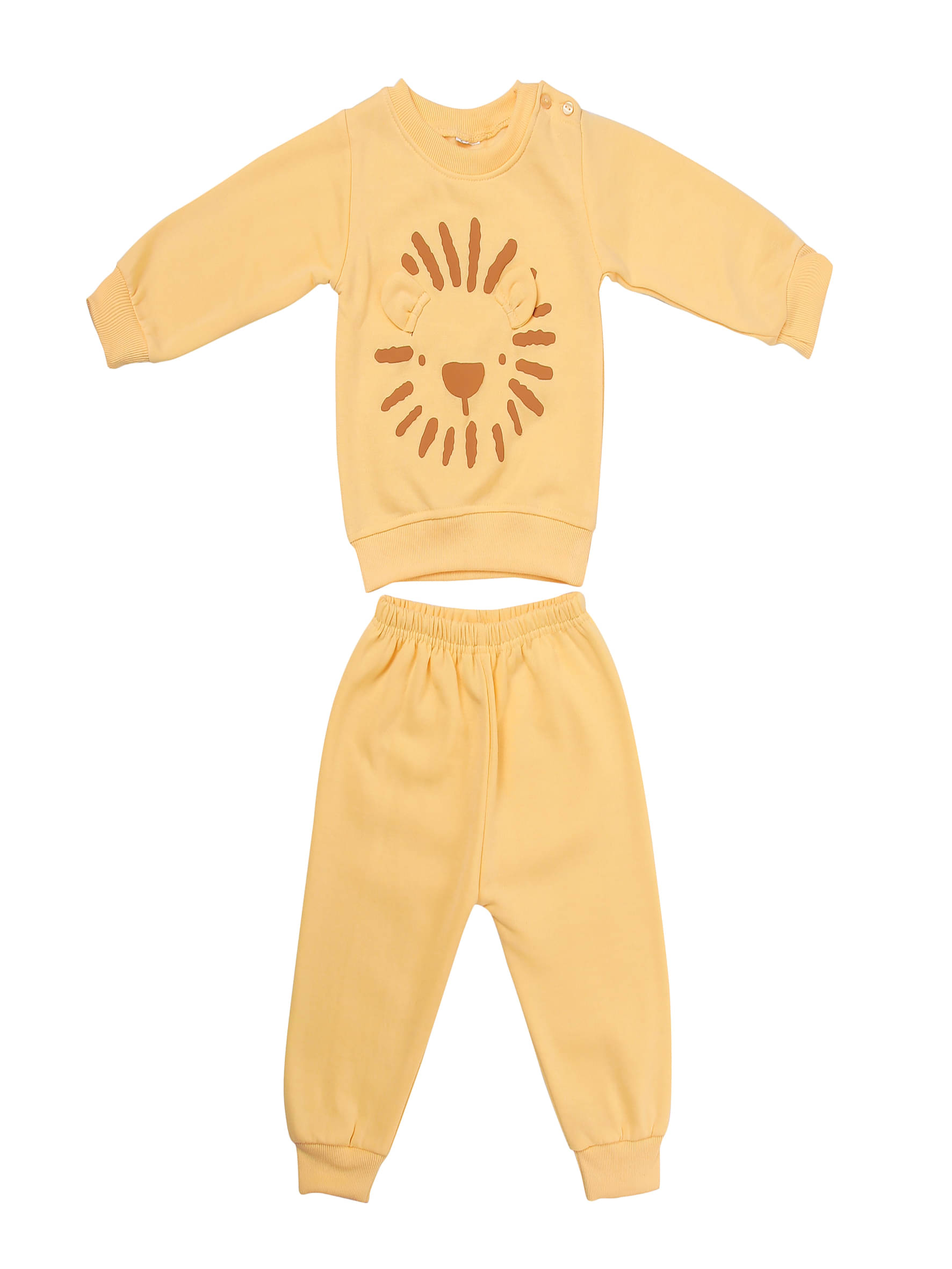     			CUSHEE Pack of 2 Unisex Polyester T-Shirt & Pants Set ( Yellow )