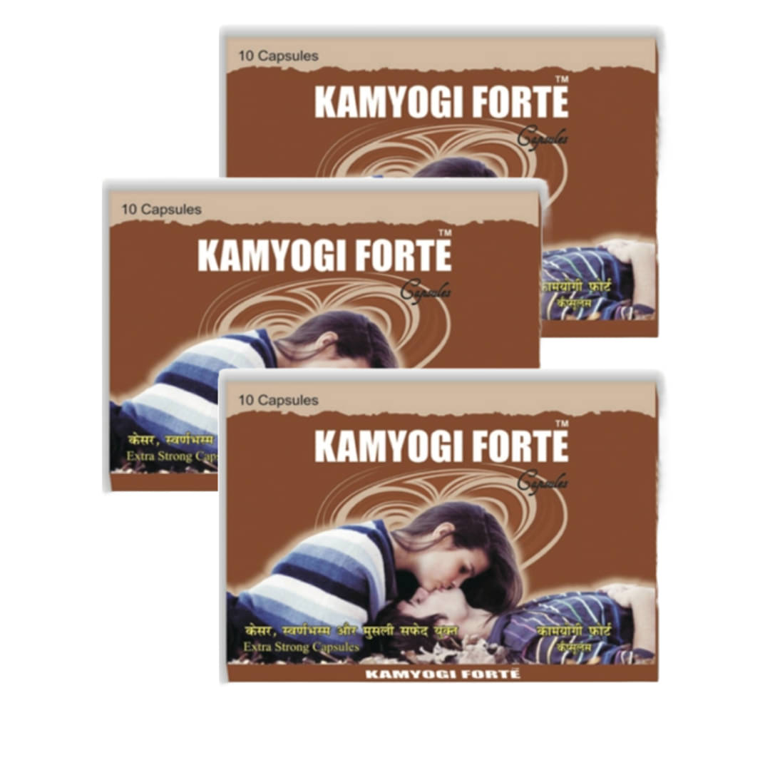     			Cackle's Ayurvedic Kamyogi Forte Capsule 10 No.s (Pack of 3)