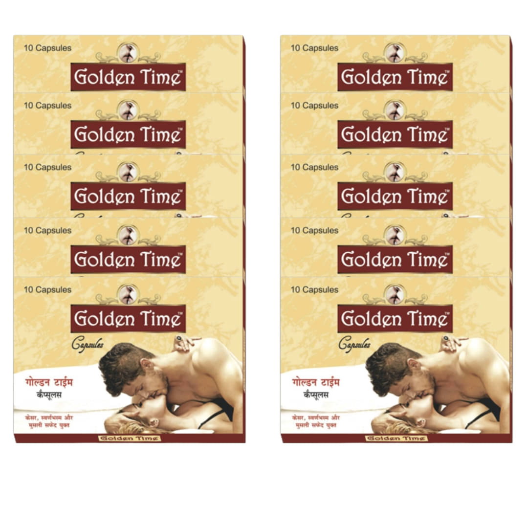 Golden Time Herbal Capsule, 10No.s (Pack of 10) Golden Time Herbal Capsule, 10No.s (Pack of 10)