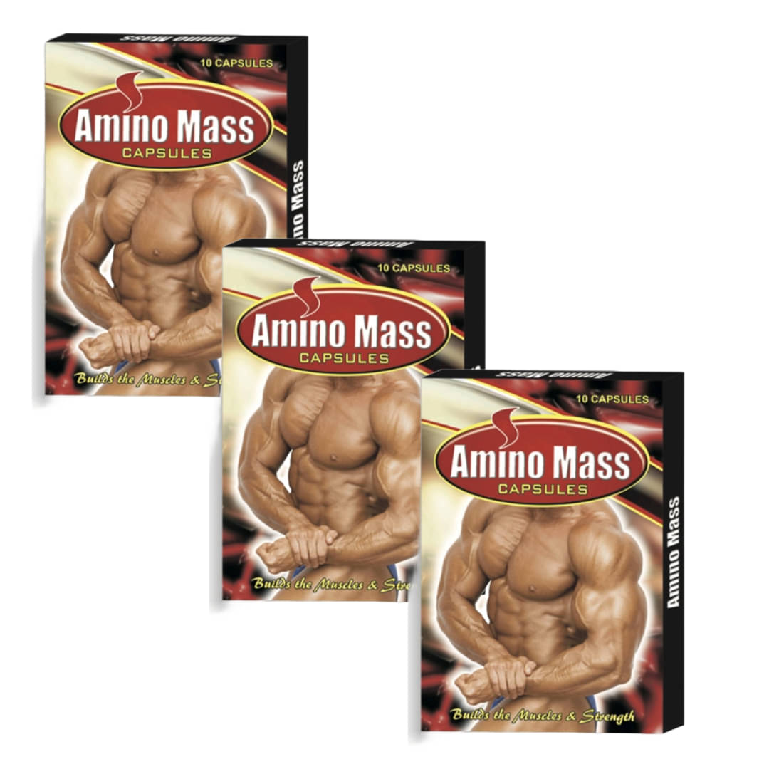 Amino Mass Capsule 10 No.s (Pack of 3) Amino Mass Capsule 10 No.s (Pack of 3)