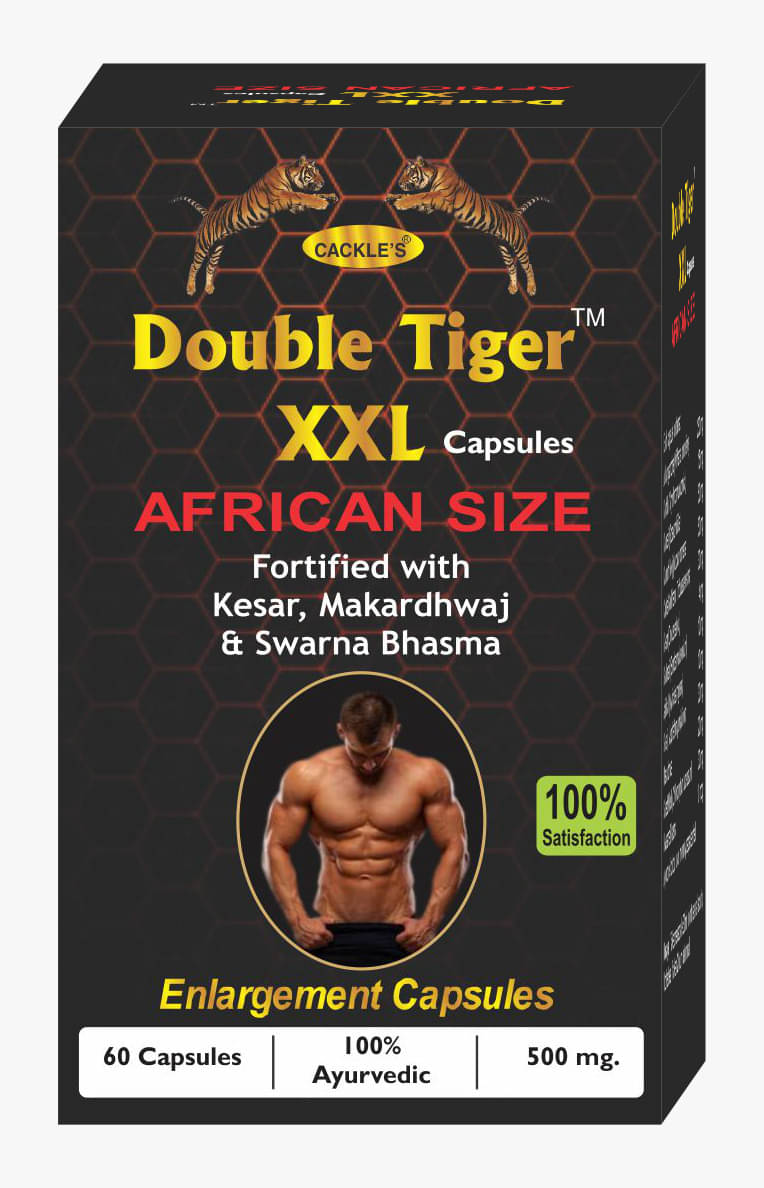 Cackle's Double Tiger XXL Capsule 60 No.s (Pack of 1) Cackle's Double Tiger XXL Capsule 60 No.s (Pack of 1)