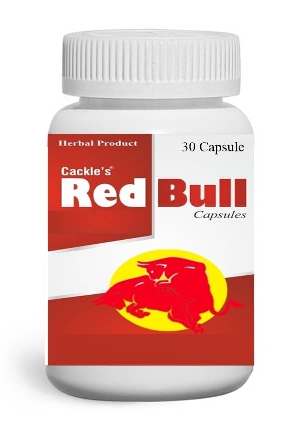     			Cackle's Red Bull Capsules, 30 No.s (Pack of 1)