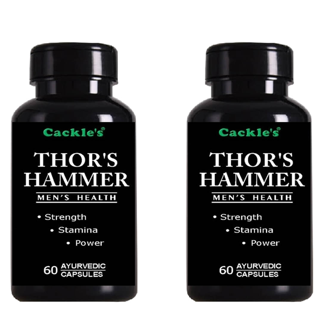 Cackle's Thor's Hammer Capsules, 60 No.s (Pack of 2) Cackle's Thor's Hammer Capsules, 60 No.s (Pack of 2)