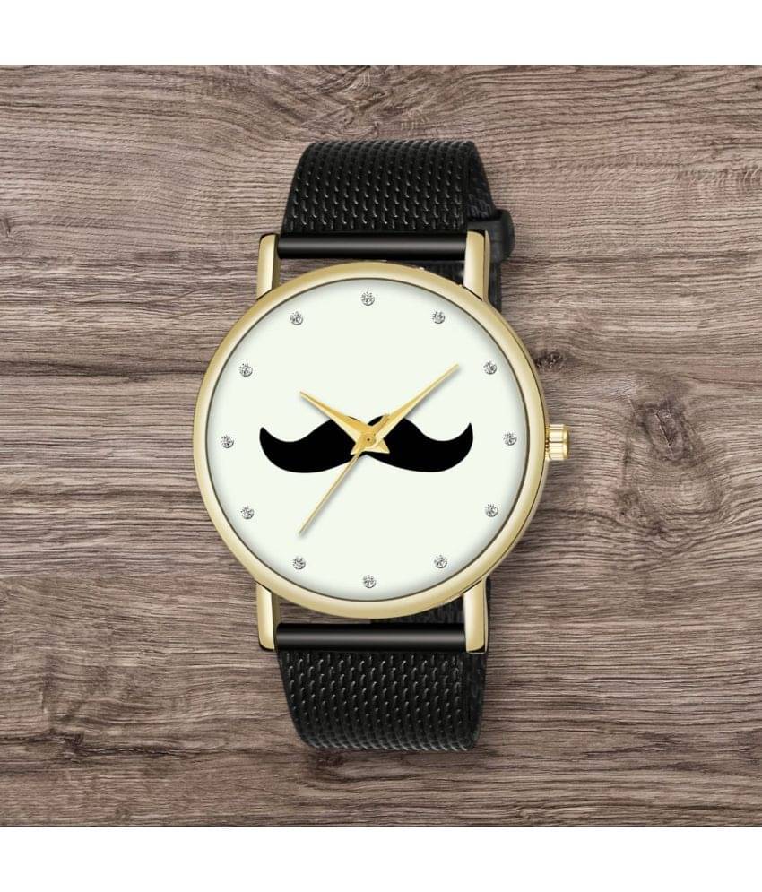     			Cosmic Black Resin Analog Men's Watch