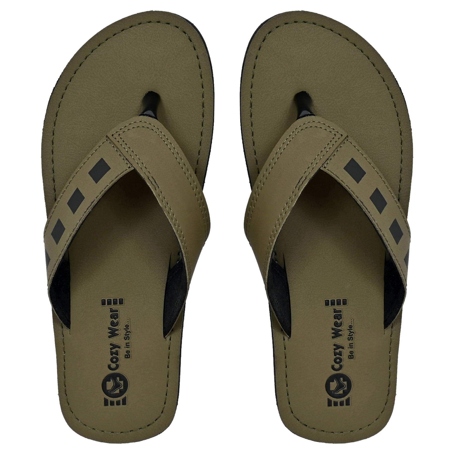     			Cozy Wear Green Men's Daily Slipper
