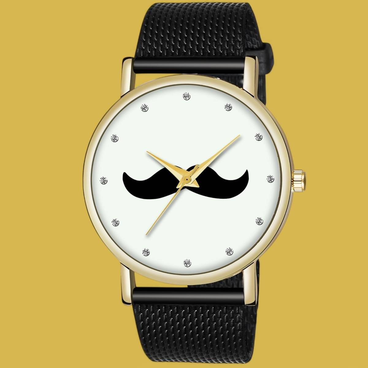     			DECLASSE Black Resin Analog Men's Watch