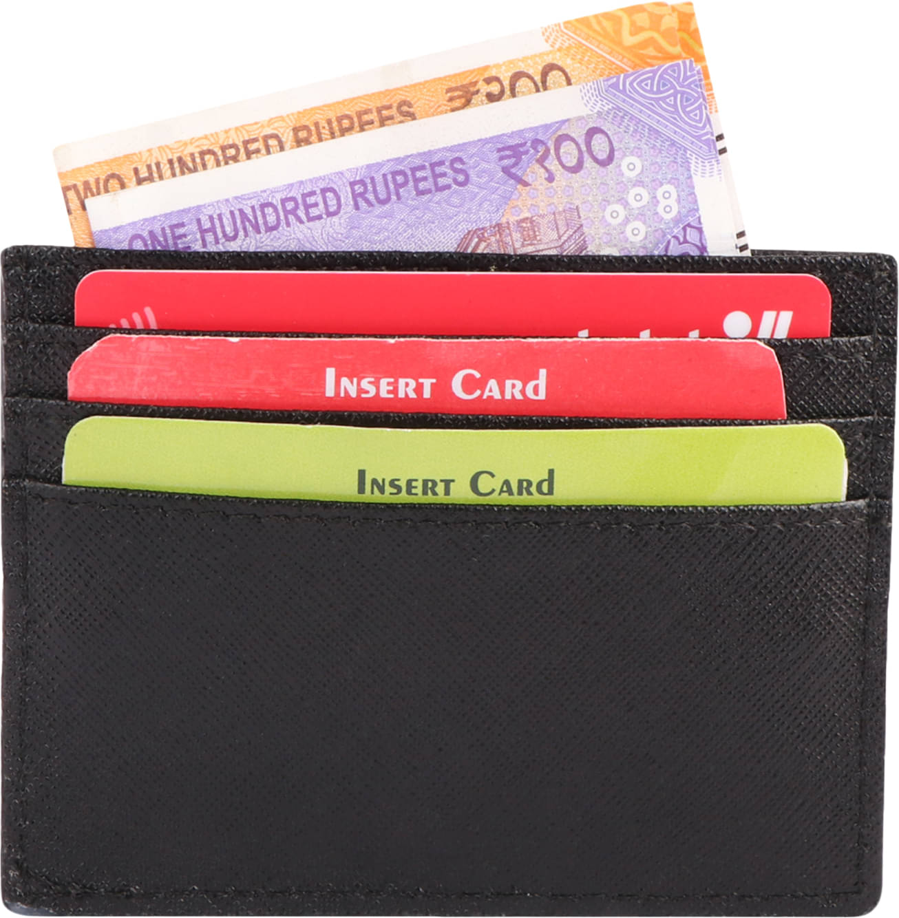     			Dezire Crafts Leather Embroidered Men's Regular Wallet With 6 Slots For Card ( Black , Pack of 1 )