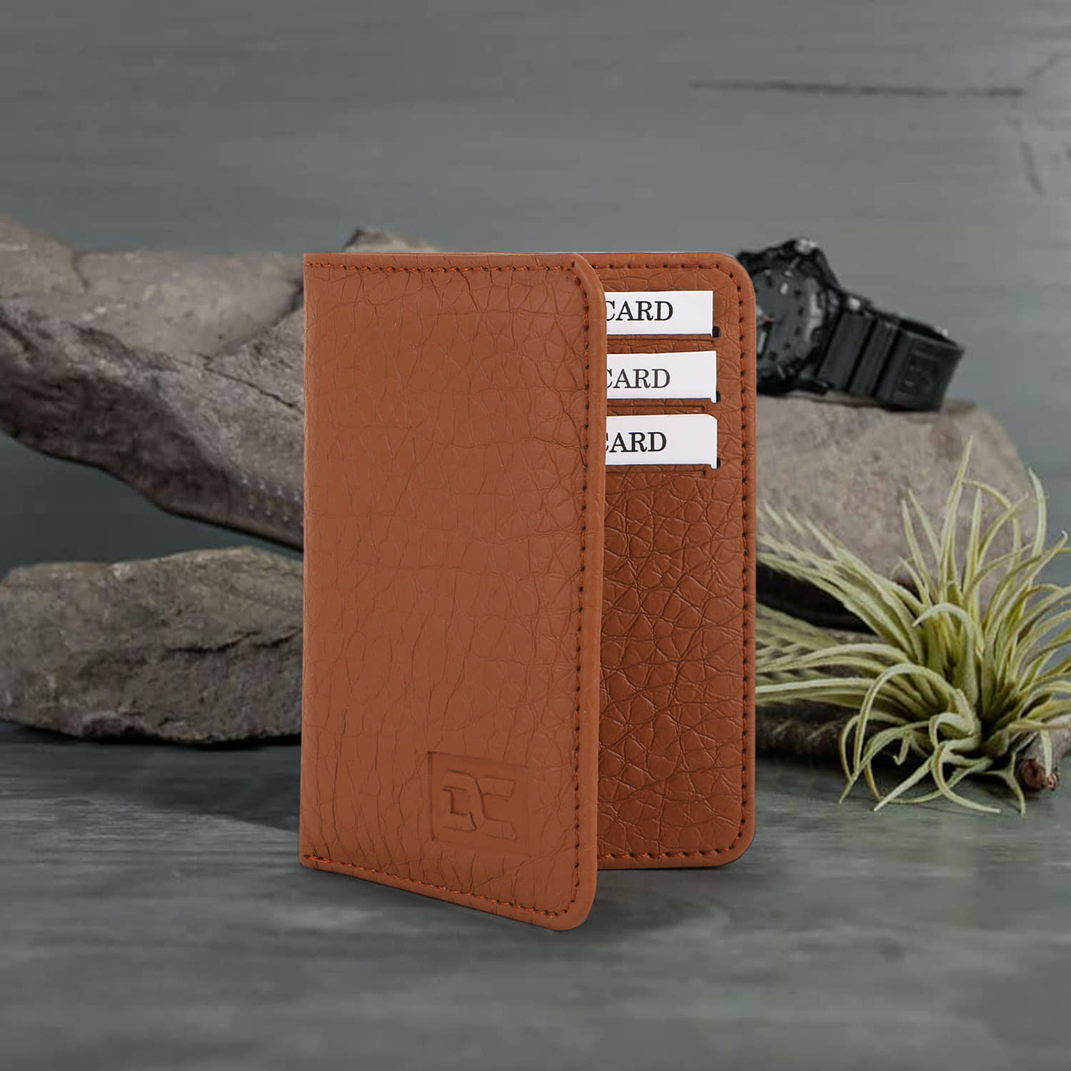 Dezire Crafts PU Embellished Men's Regular Wallet With 9 Slots For Card ( Tan , Pack of 1 ) - Handbags | Buy online on ZillyBuy