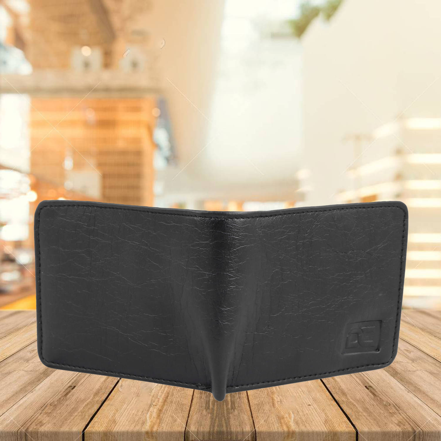     			Dezire Crafts PU Printed Men's Regular Wallet With 6 Slots For Card ( Black , Pack of 1 )