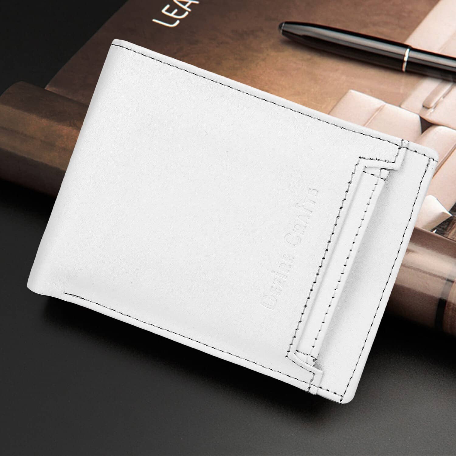 Dezire Crafts PU Embellished Men's Regular Wallet With 8 Slots For Card ( Green , Pack of 1 ) - Handbags | Buy online on ZillyBuy