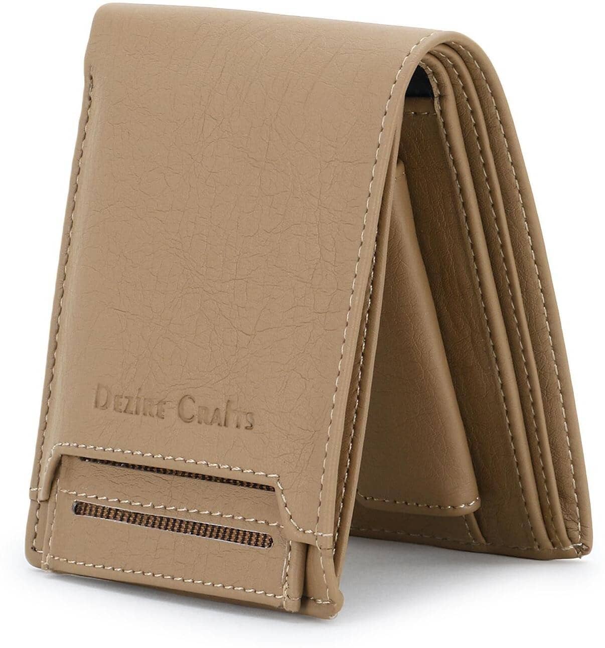 Dezire Crafts PU Solid Men's Regular Wallet With 6 Slots For Card ( Blue , Pack of 1 ) - Handbags | Buy online on ZillyBuy