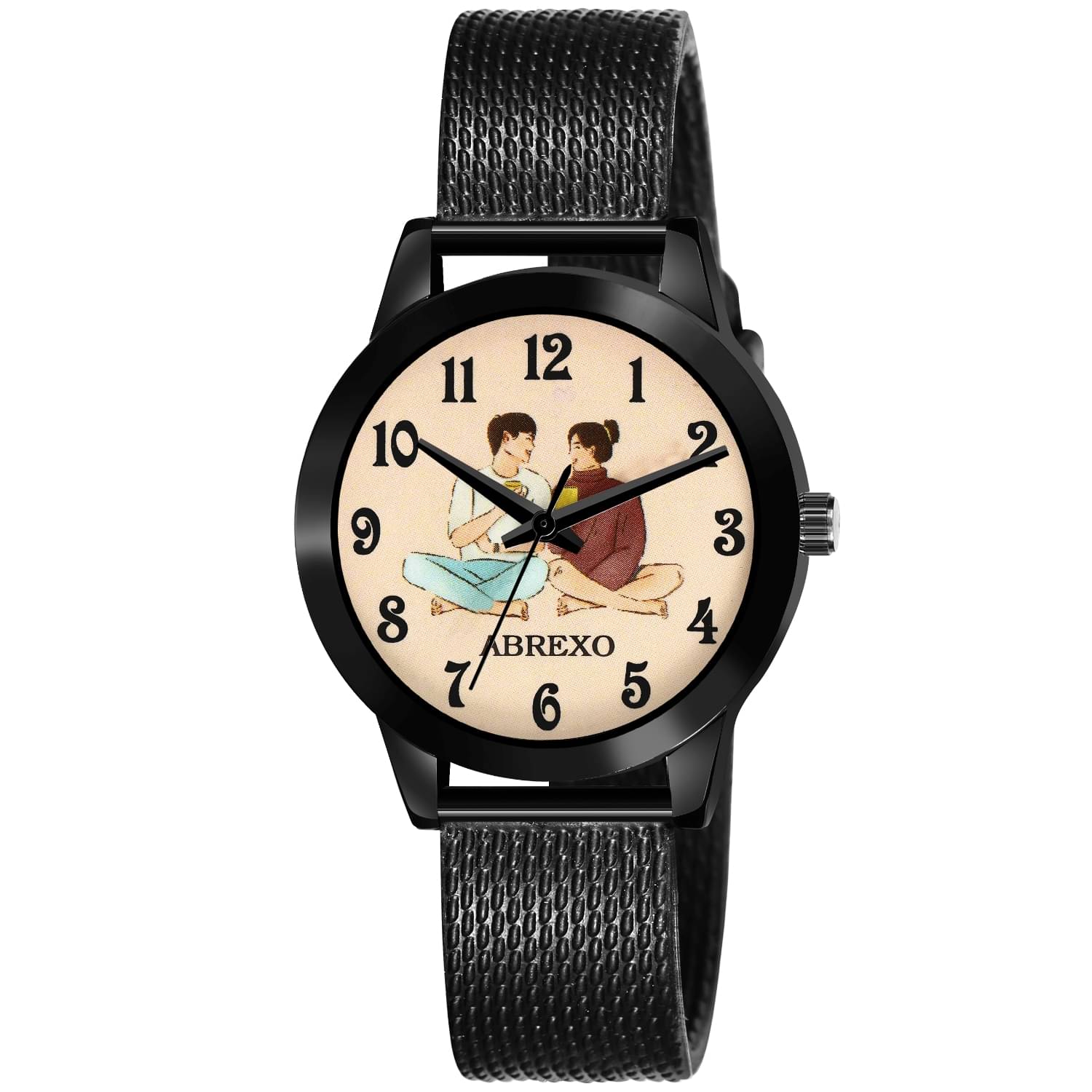    			Fadiso Fashion Black Silicon Analog Womens Watch