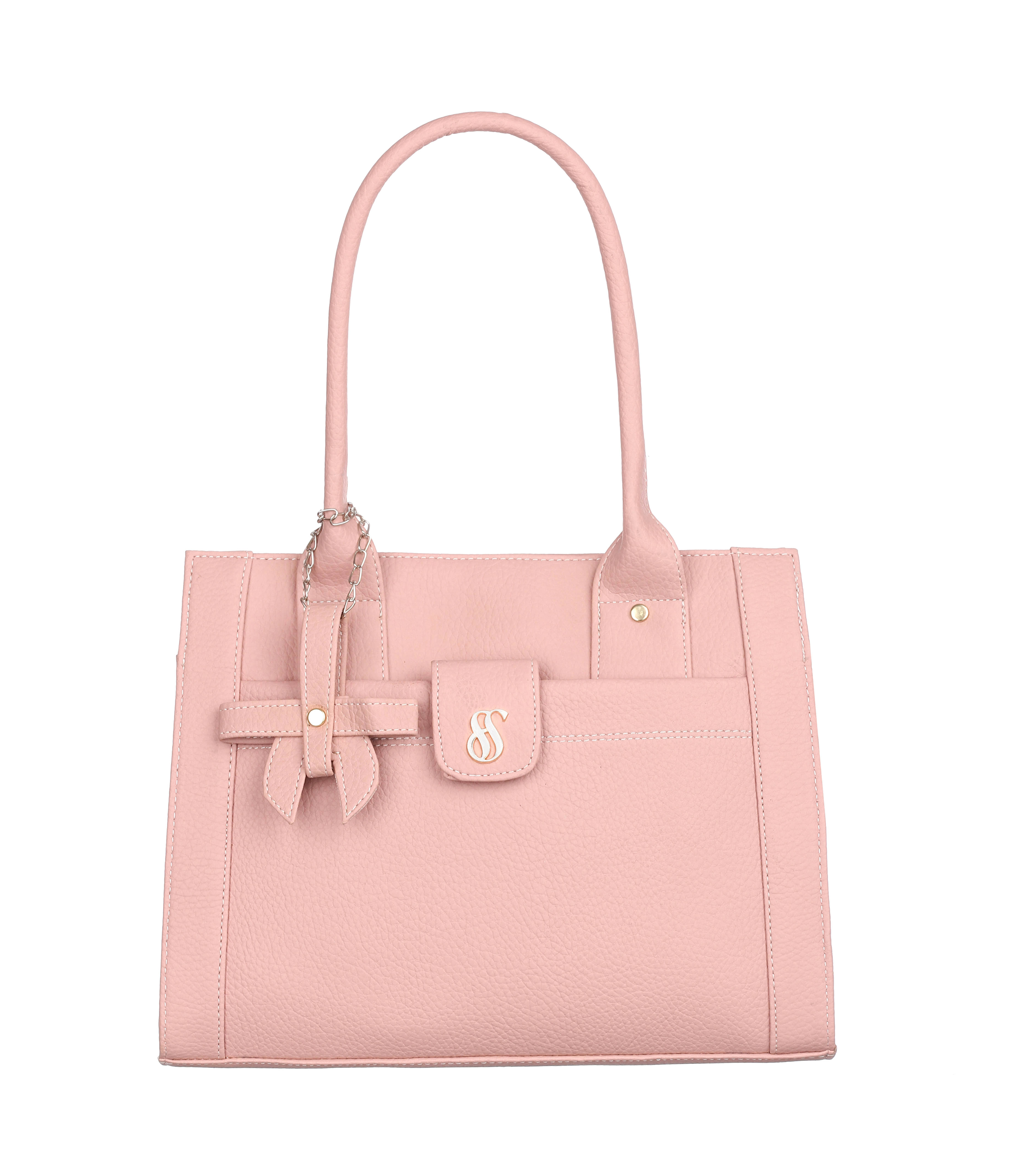     			Fostelo Shoulder Bag PU Set of 1 ( Pink )