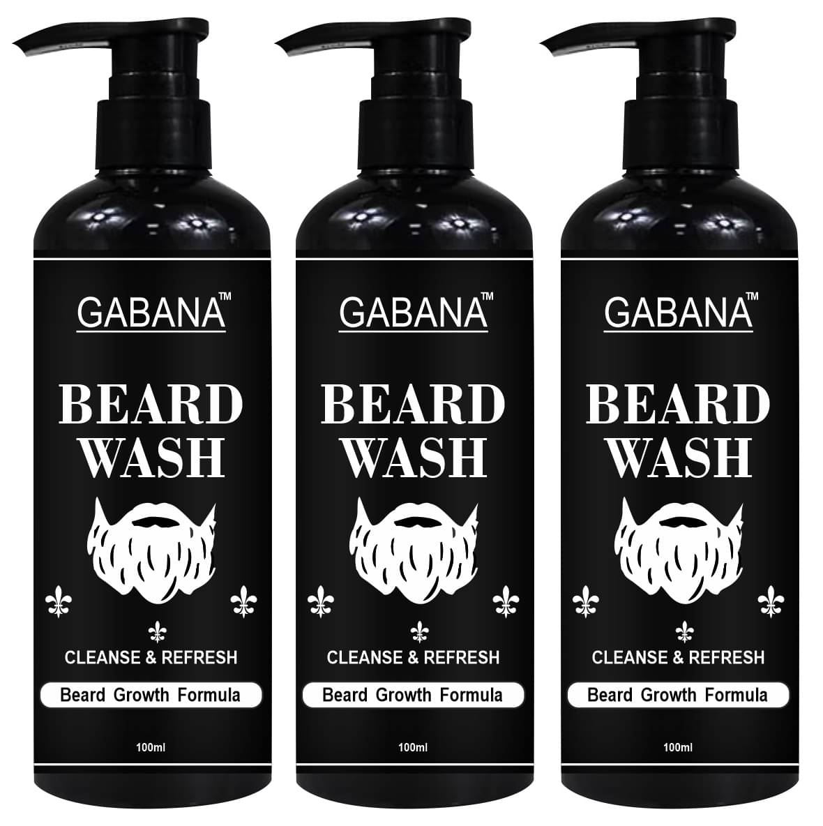 GABANA Beard Wash 100 mL Pack of 3 GABANA Beard Wash 100 mL Pack of 3