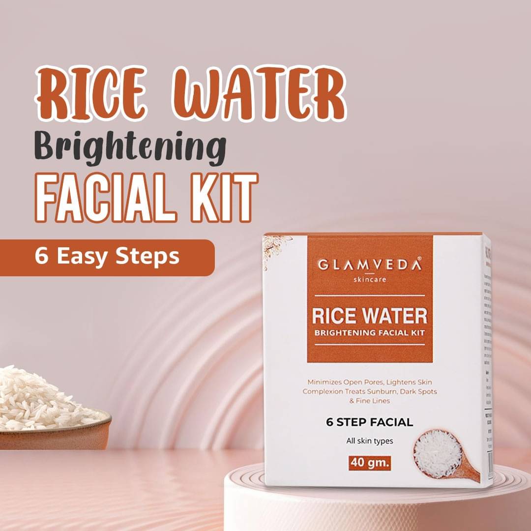 Glamveda Rice Water Brightening Facial Kit 40gm (Pack of 1) Glamveda Rice Water Brightening Facial Kit 40gm (Pack of 1)