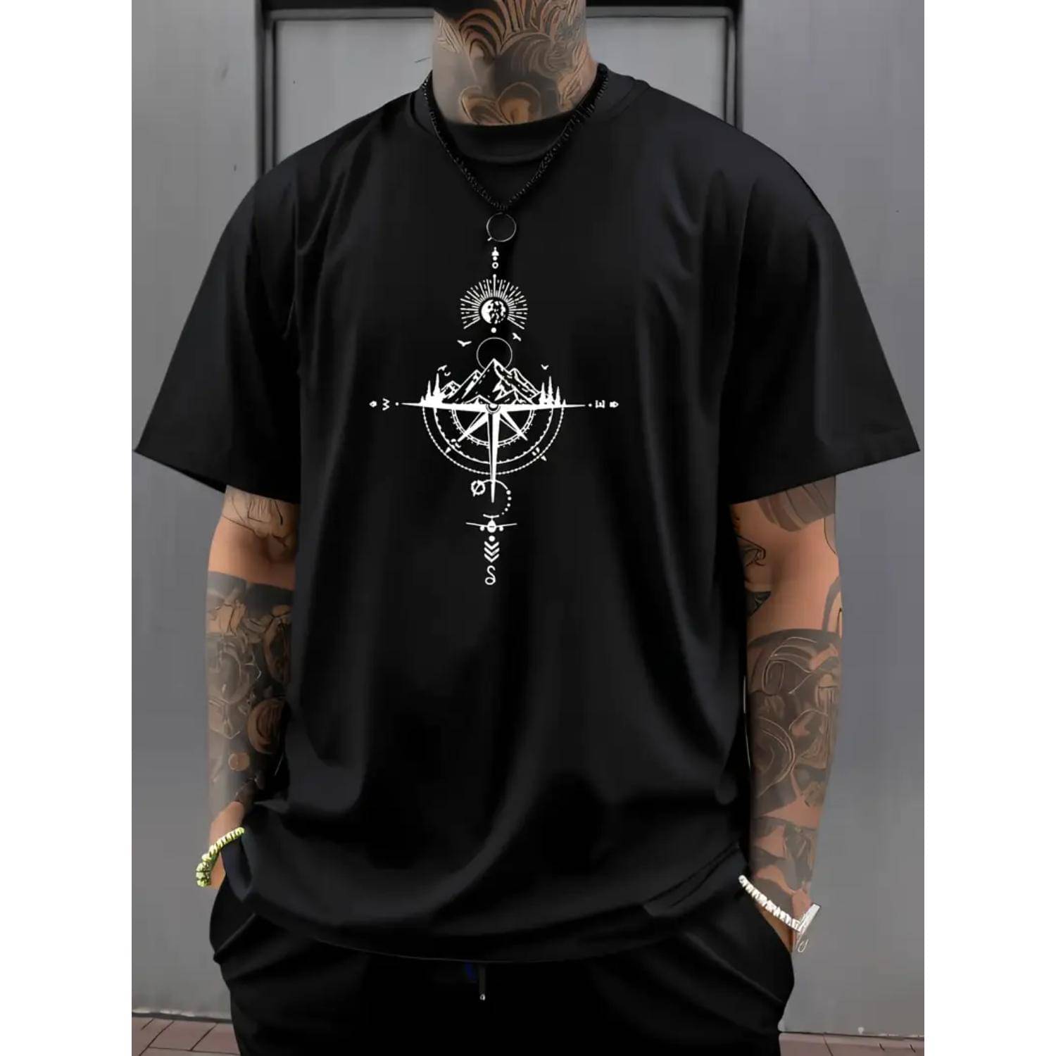 Glito Cotton Blend Regular Fit Printed Half Sleeves Men's Round T-Shirt - Black ( Pack of 1 ) Glito Cotton Blend Regular Fit Printed Half Sleeves Men's Round T-Shirt - Black ( Pack of 1 )