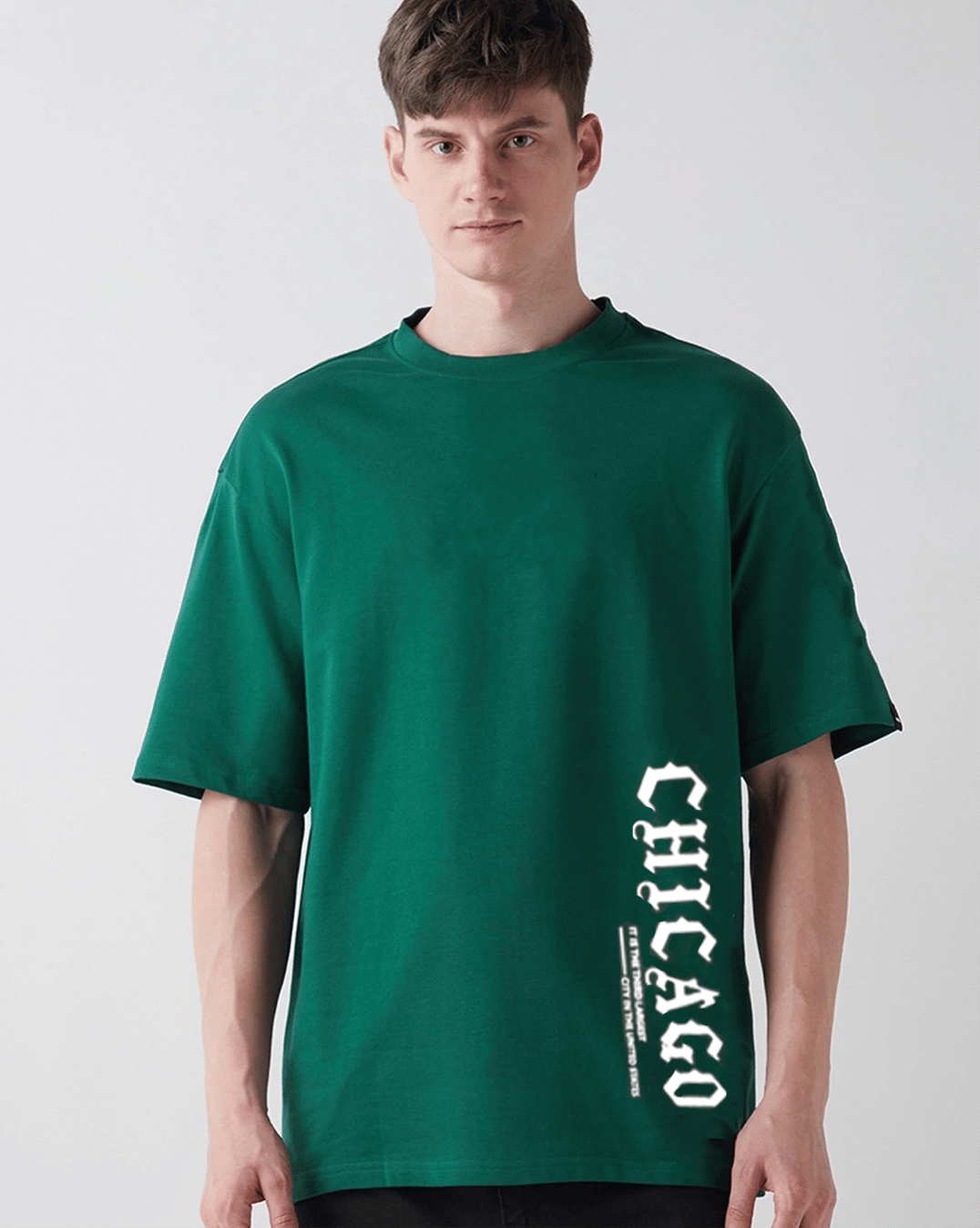 Glito Cotton Blend Regular Fit Printed Half Sleeves Men's Round T-Shirt - Green ( Pack of 1 ) Glito Cotton Blend Regular Fit Printed Half Sleeves Men's Round T-Shirt - Green ( Pack of 1 )
