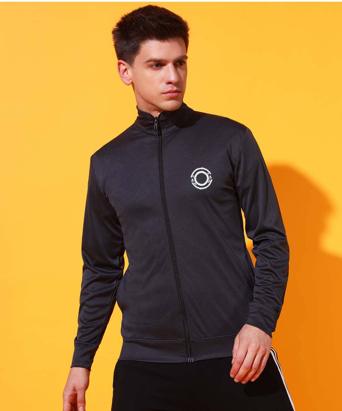 Glito Polyester Men's Casual Jacket - Black ( Pack of 1 ) - Jackets & Coats | Buy online on ZillyBuy