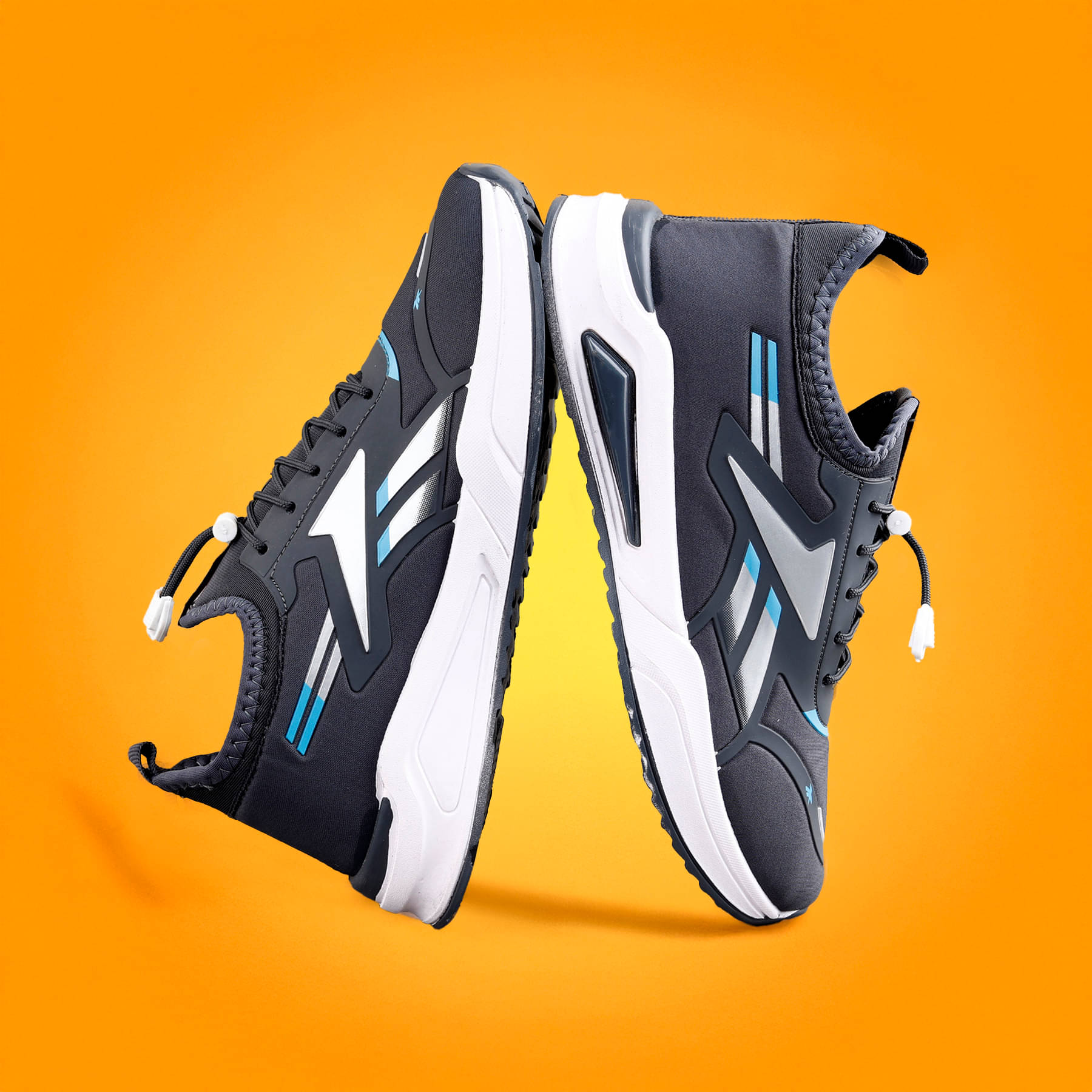     			HASTEN Grey Casual Running Sneakers Dark Grey Men's Lifestyle Shoes