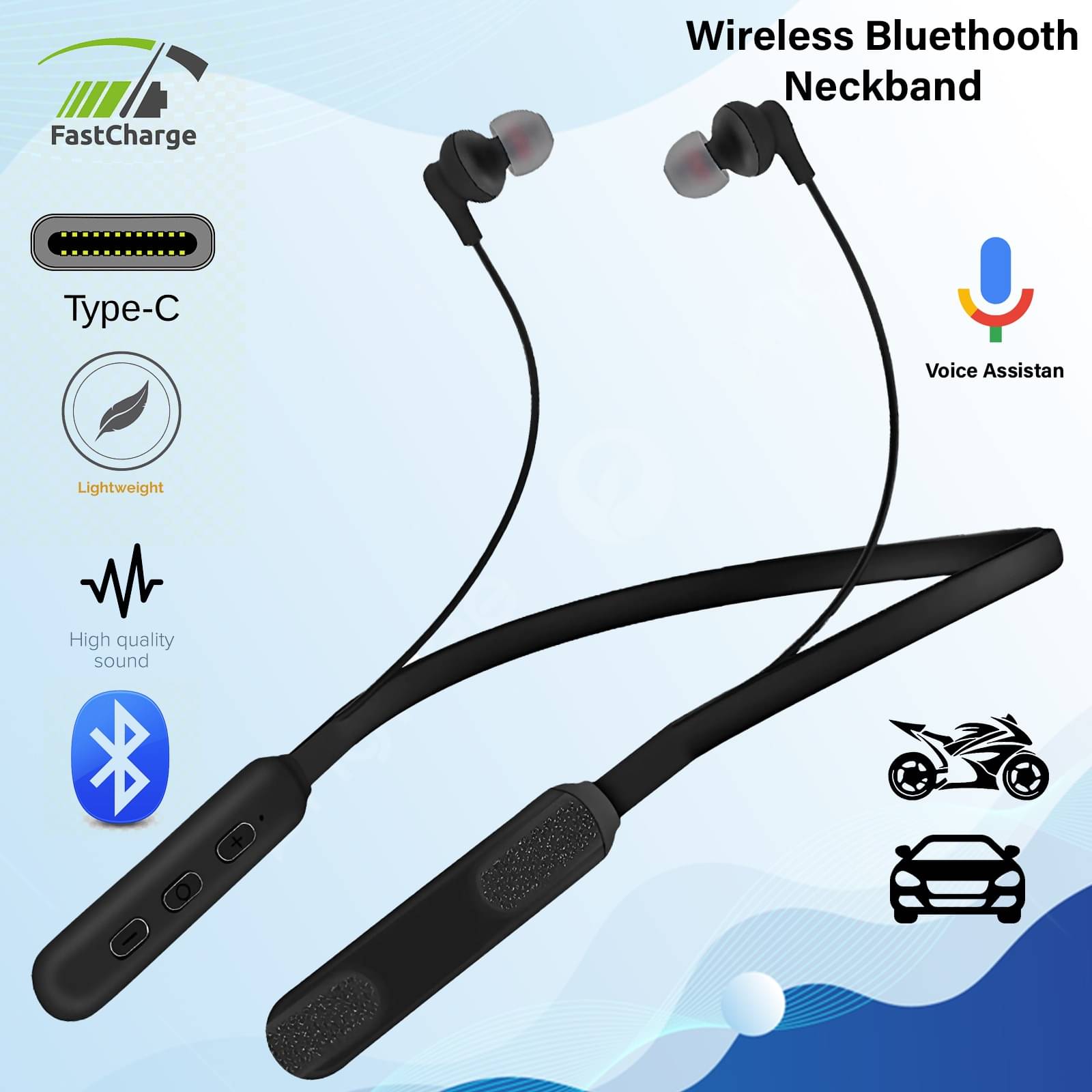     			HUG PUPPY In-the-ear Bluetooth Headset with Upto 7h Talktime Noise Cancellation - Black