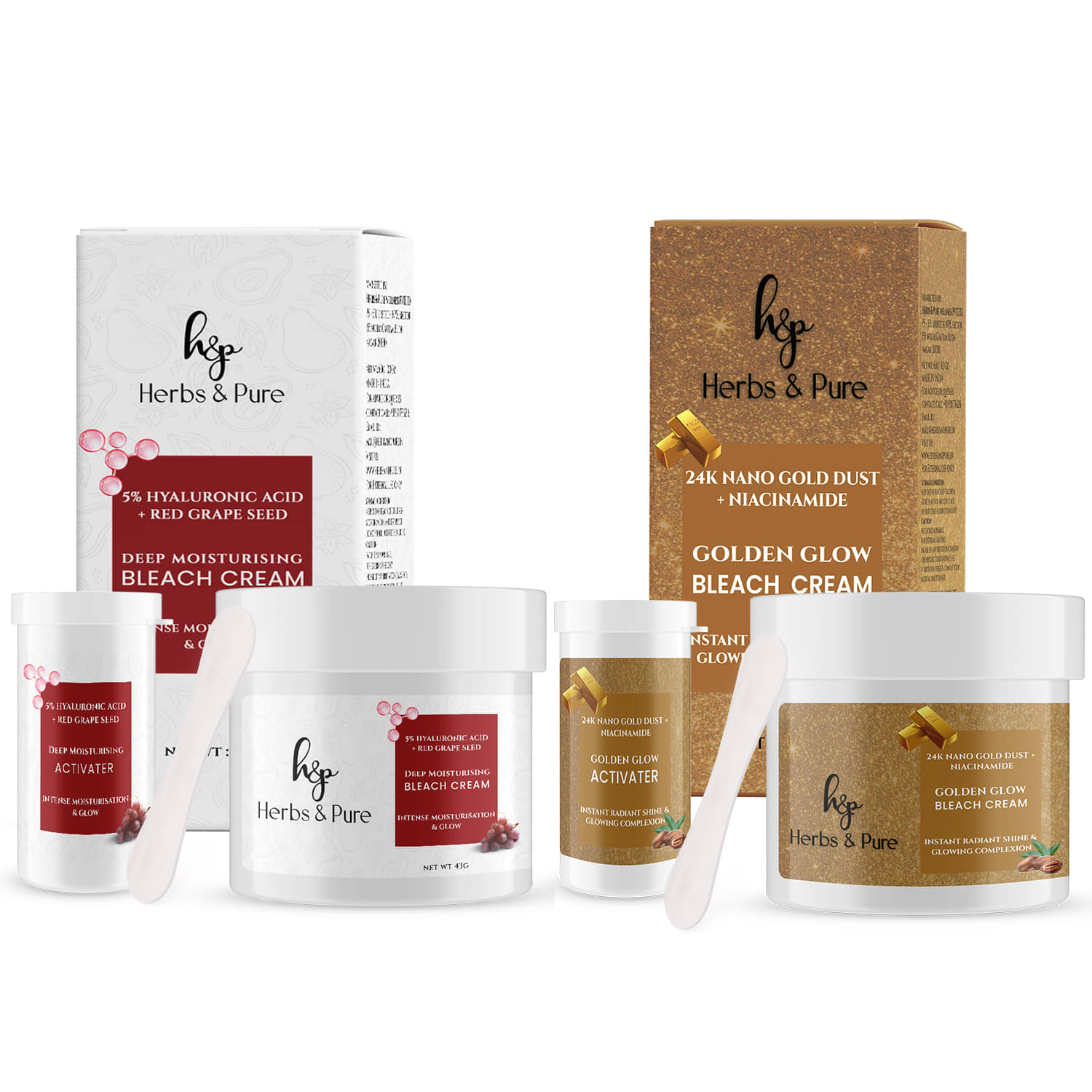 Herbs and Pure Red Grapes & Golden Glow Bleach Cream for Moisturisation & Instant Shine, 86g) Herbs and Pure Red Grapes & Golden Glow Bleach Cream for Moisturisation & Instant Shine, 86g)