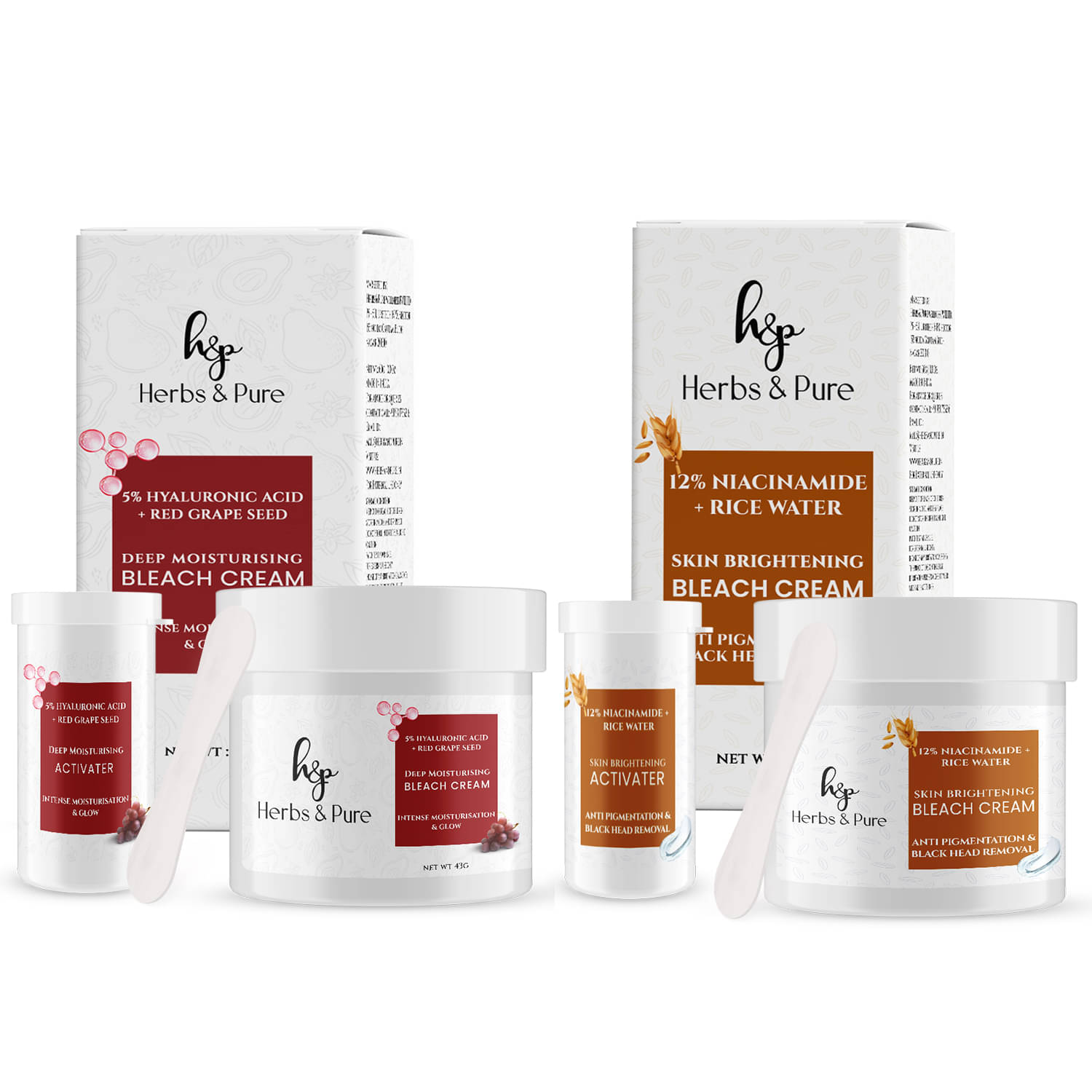     			Herbs and Pure Red Grapes & Rice water Bleach Cream for Moisturisation & Black Head Removal |86g)