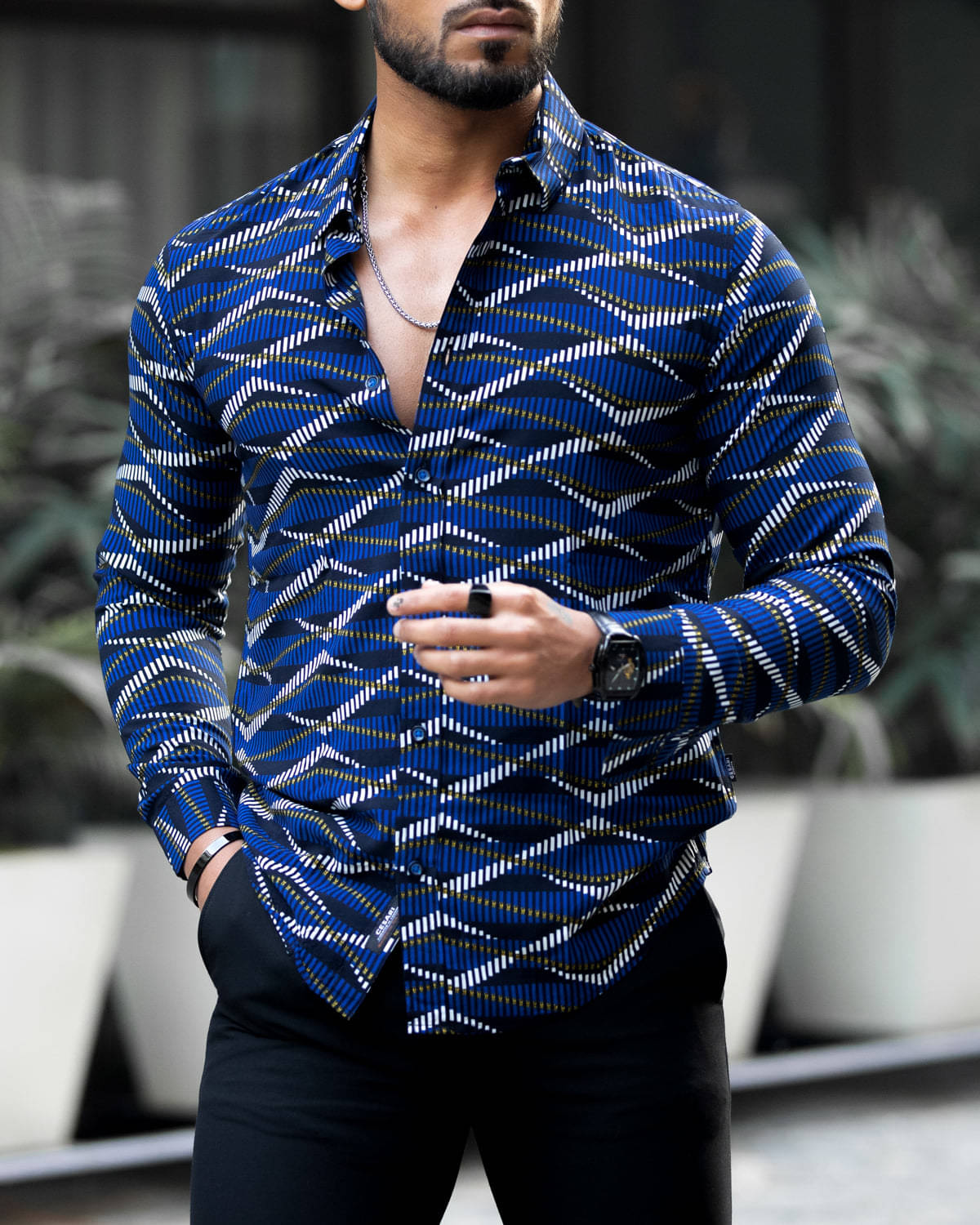 LENRIZA Elastane Regular Fit Printed Full Sleeves Men's Casual Shirt - Multicolor ( Pack of 1 ) LENRIZA Elastane Regular Fit Printed Full Sleeves Men's Casual Shirt - Multicolor ( Pack of 1 )