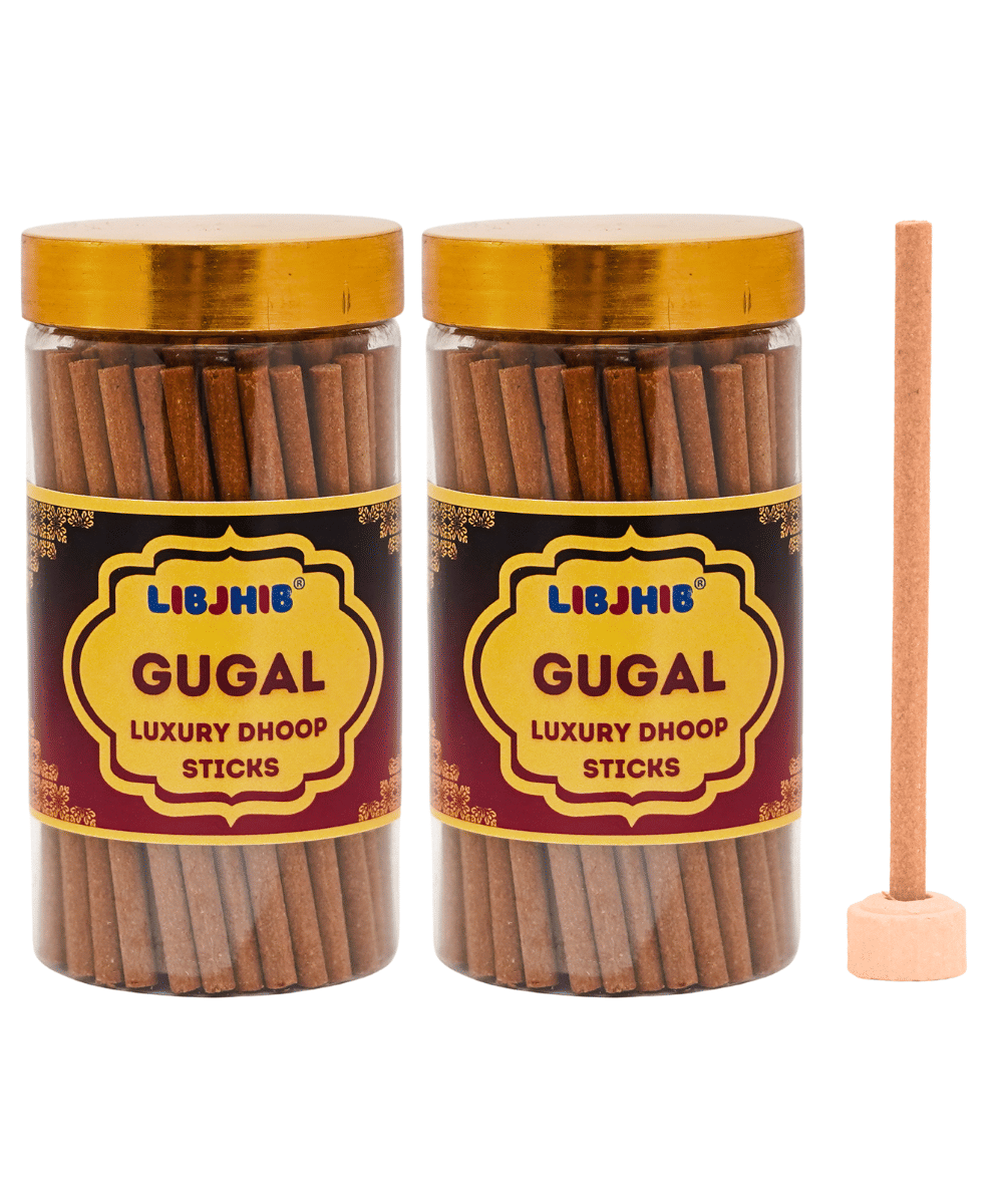     			Libjhib Incense Dhoop Sticks Guggal 120 gm ( Pack of 2 )