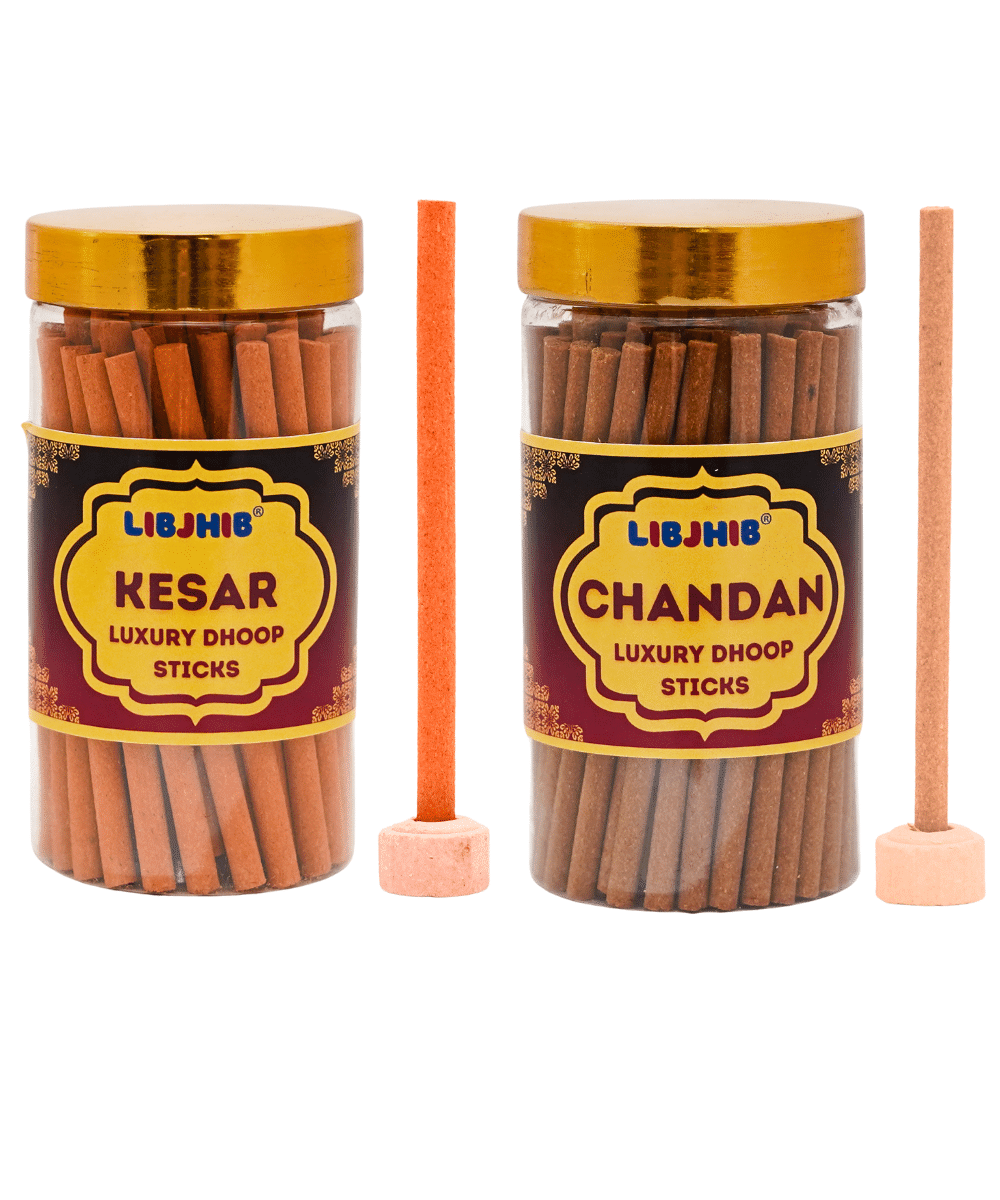 Libjhib Incense Dhoop Sticks Kesar Chandan 120 gm ( Pack of 2 ) Libjhib Incense Dhoop Sticks Kesar Chandan 120 gm ( Pack of 2 )