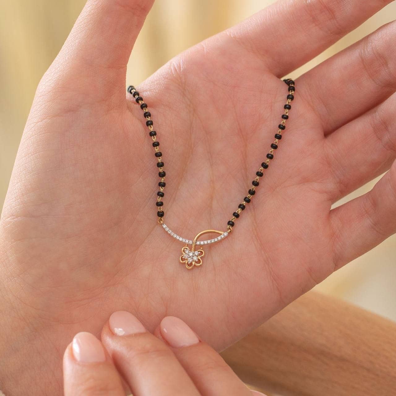 Lyriss Golden Mangalsutra ( Pack of 1 )