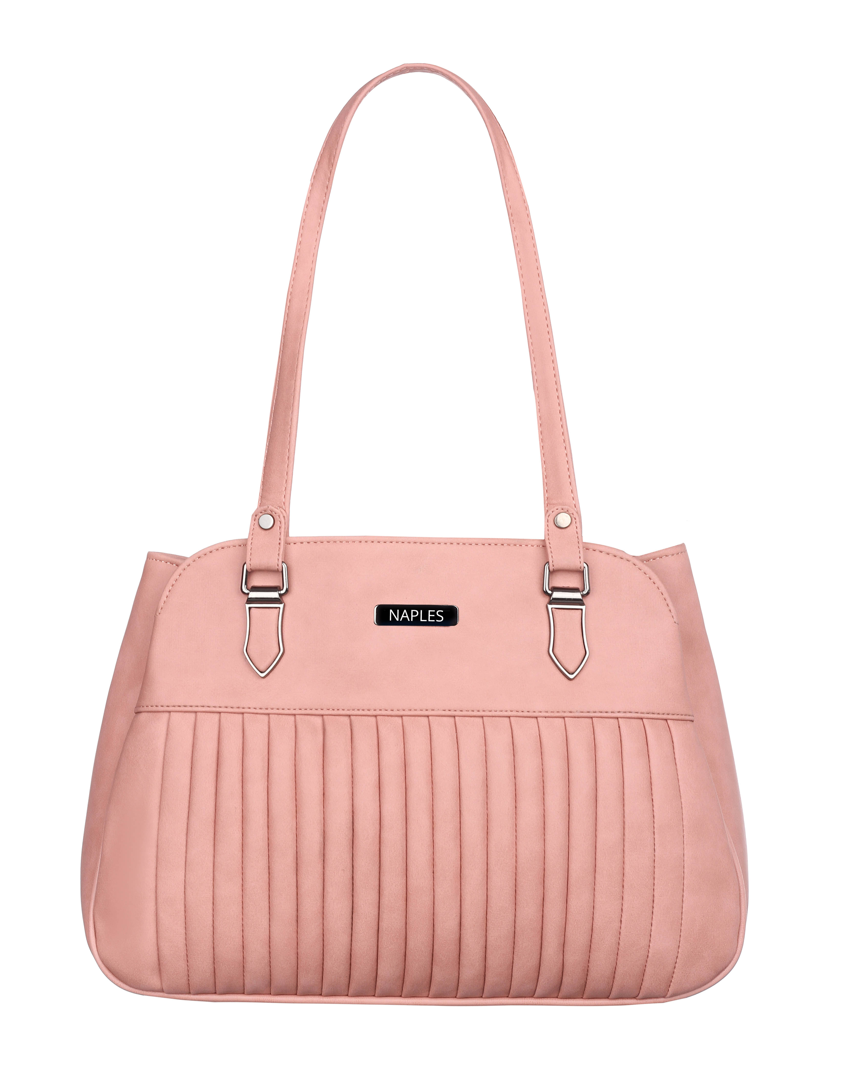     			Naples Shoulder Bag PU Set of 1 ( Pink )