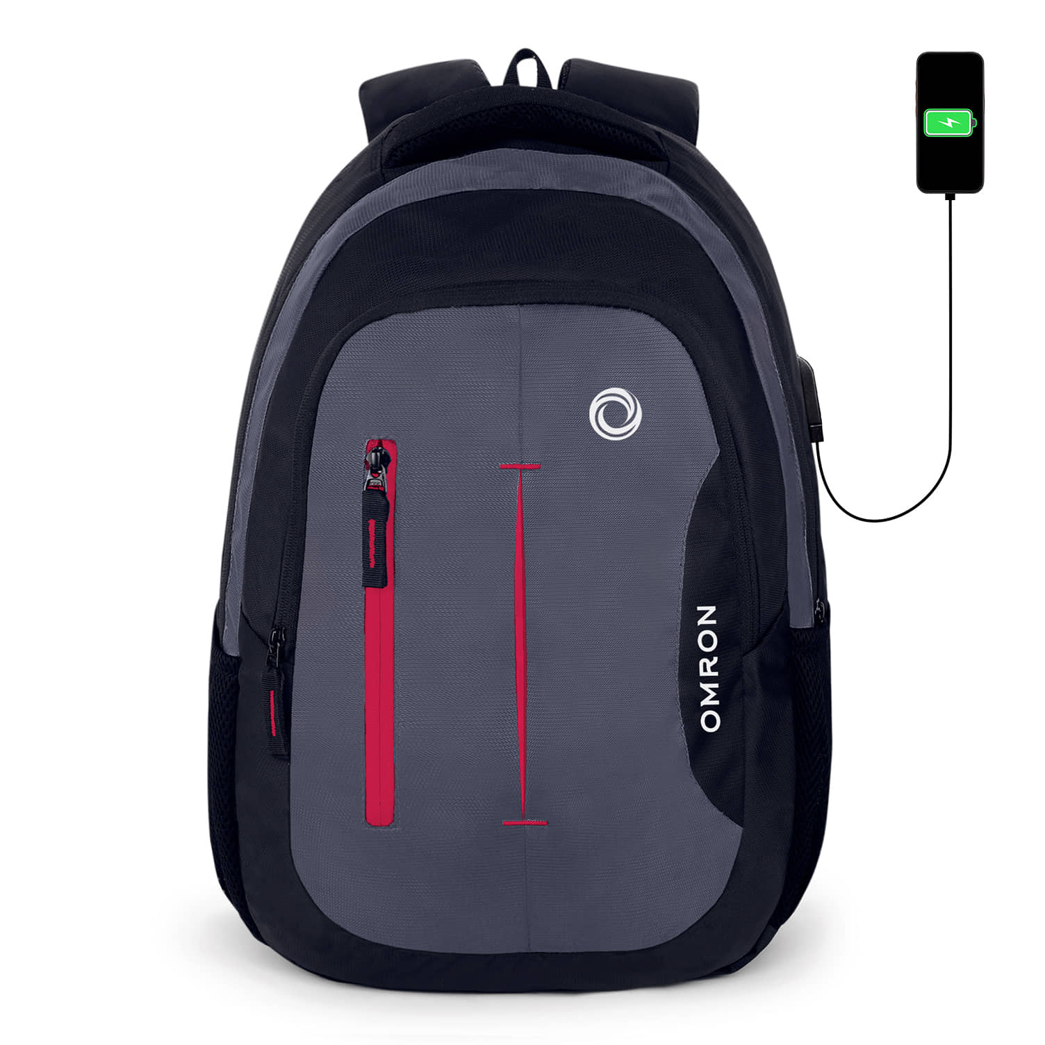 OMRON BAGS Red Polyester Backpack ( 30 Ltrs ) - Handbags | Buy online on ZillyBuy