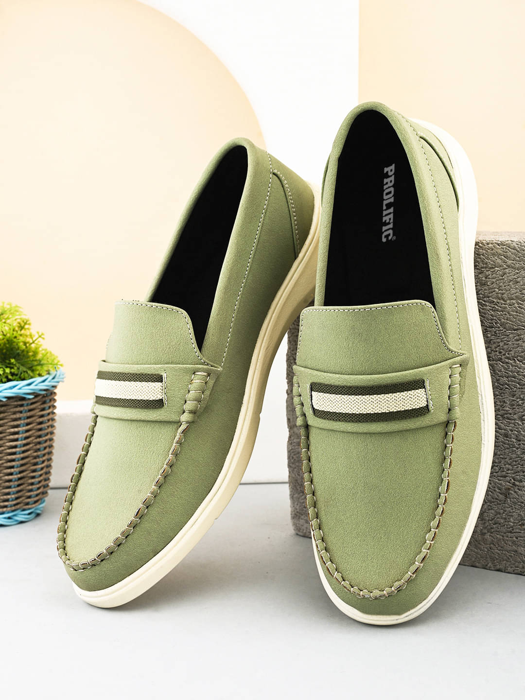     			Prolific Green Men's Slip on