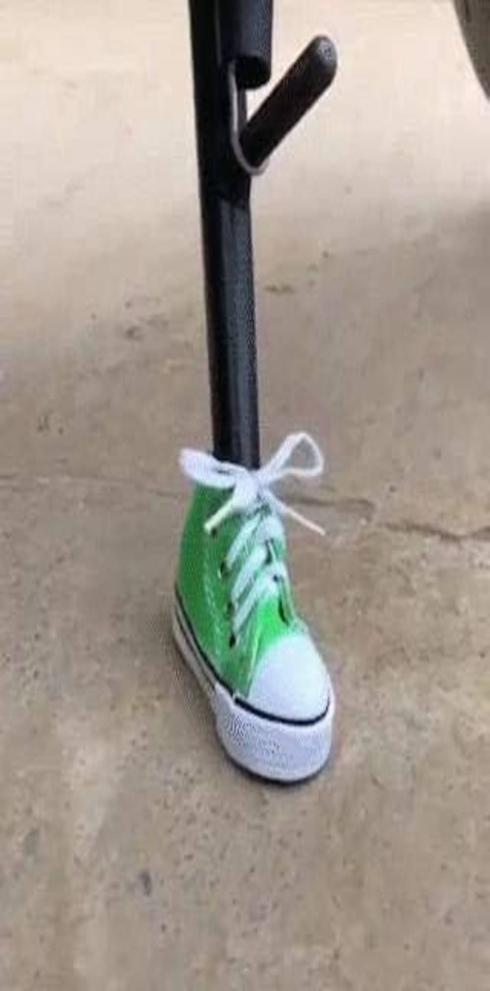     			Pure Biking 1Pc 7.25 cm Motorcycle Side Stand Support Pad Foot Cover (Green)