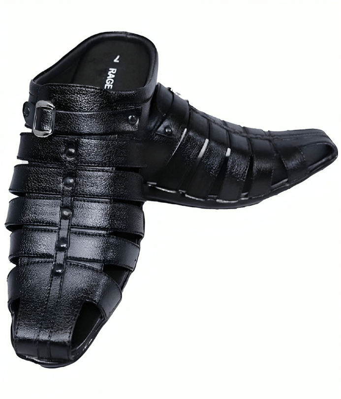 RAGE GAZE - Black  Men's Sandals