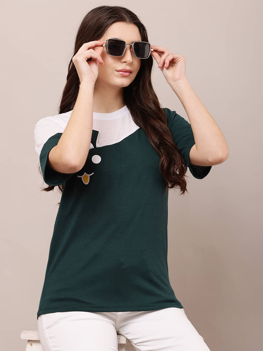     			RC NEOEN Women's Viscose Regular Top ( Green )