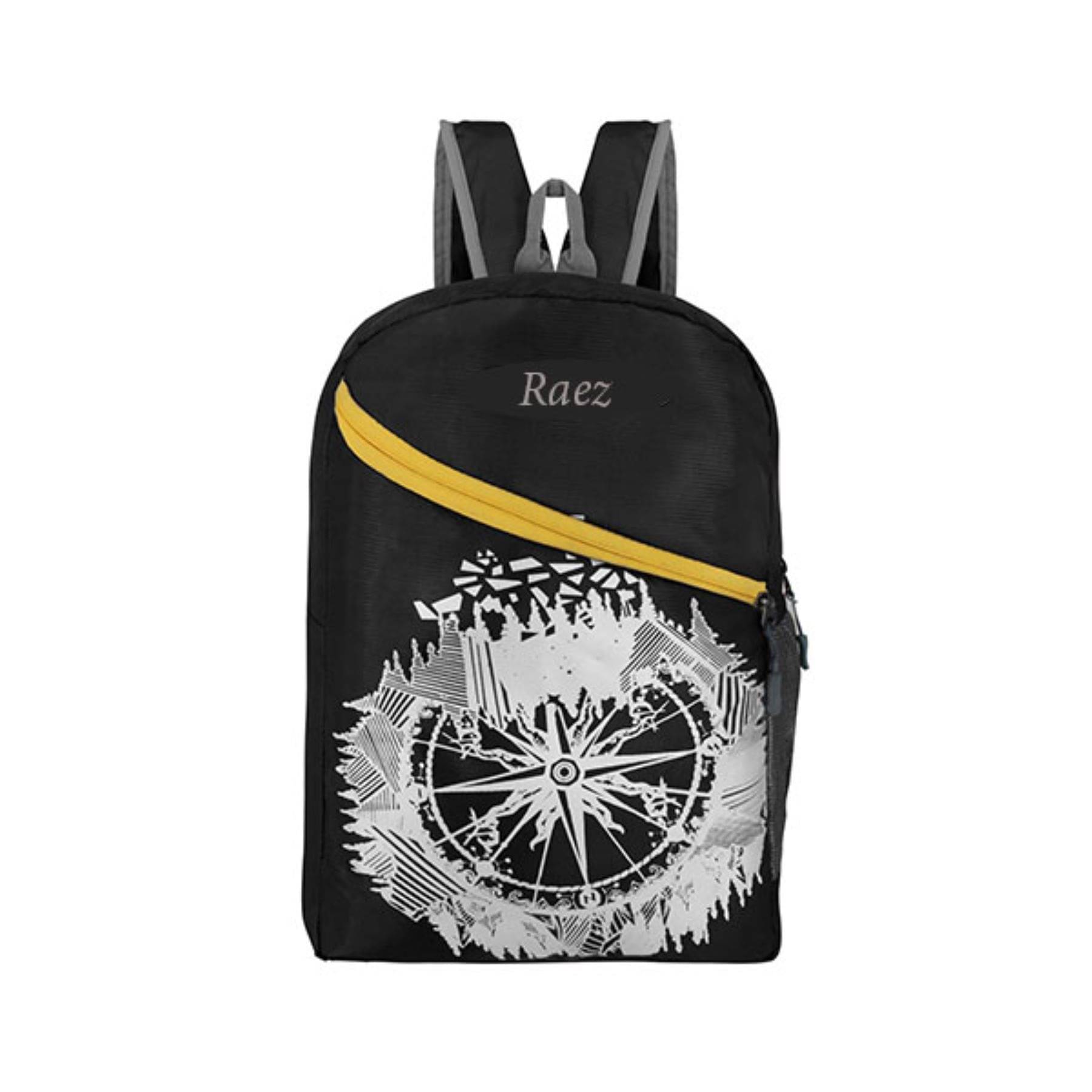     			Raez 5 Ltrs Polyester Backpack *For Boys & Girls ( Black )