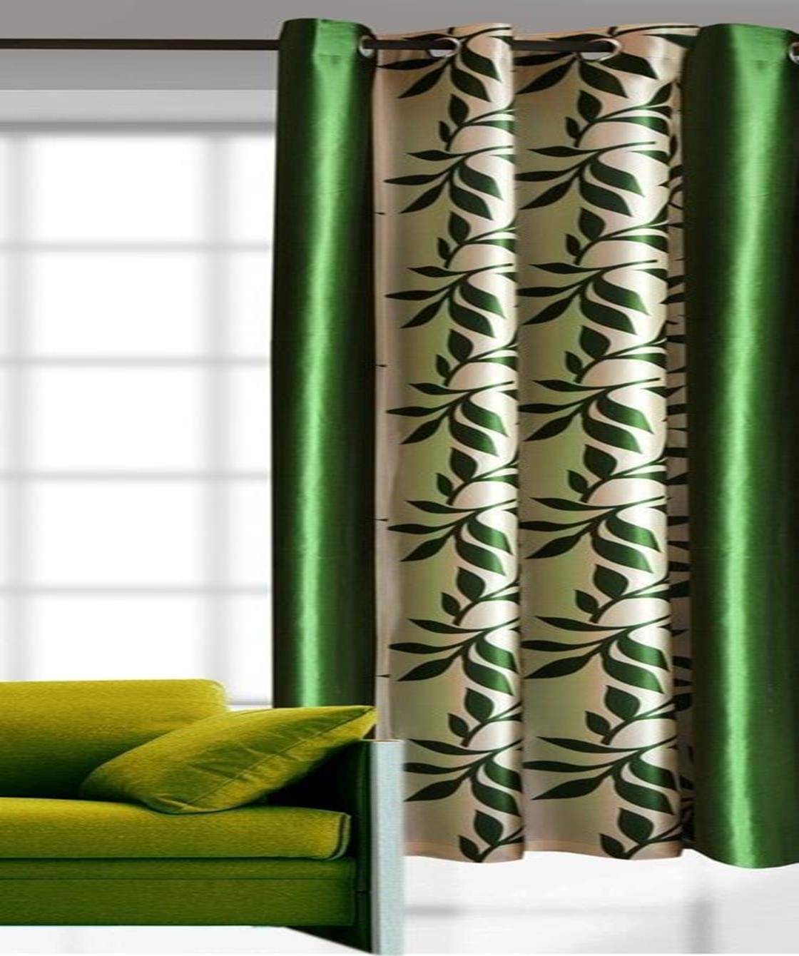 Sai Arpan Abstract Semi-Transparent Eyelet Curtain 5 ft ( Pack of 1 ) - Multi Color Sai Arpan Abstract Semi-Transparent Eyelet Curtain 5 ft ( Pack of 1 ) - Multi Color