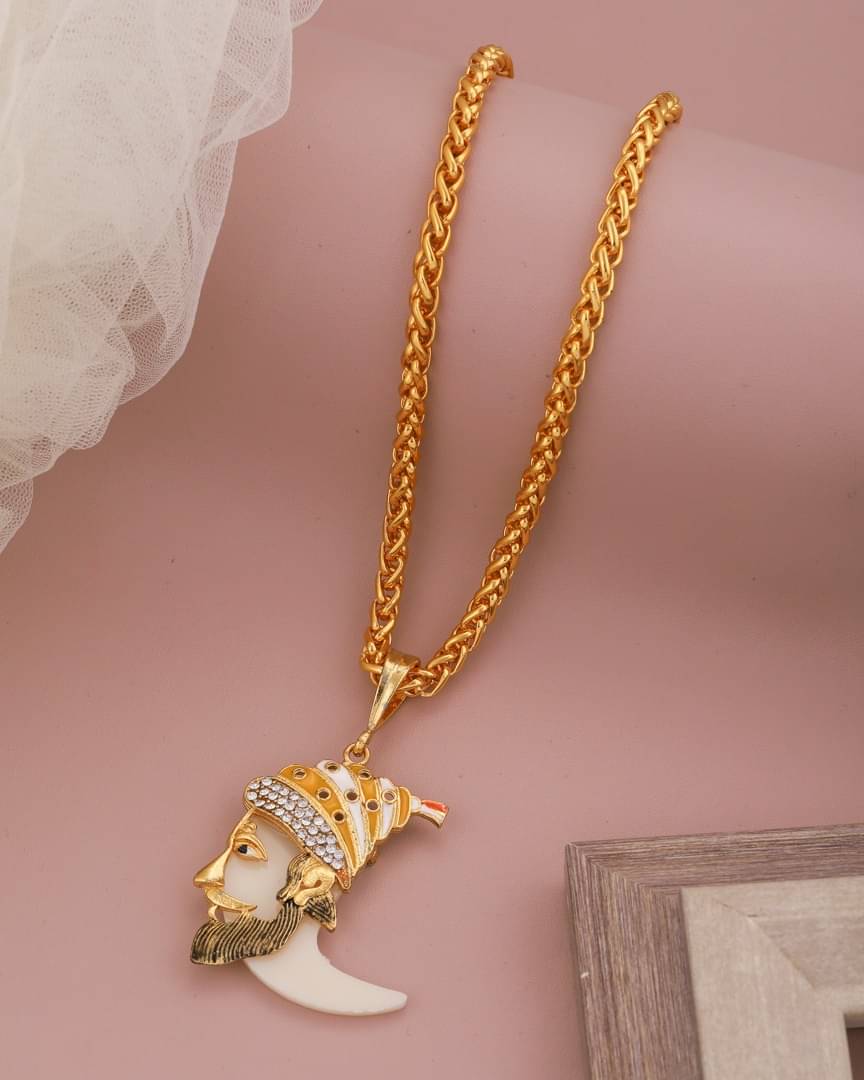     			Swastik Creation Gold Plated Chain ( Set of 1 )