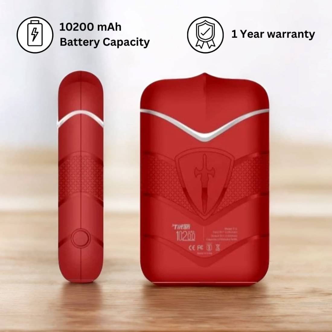     			TIITAN 10000 -mAh 5V/2A Li-Ion Power Bank