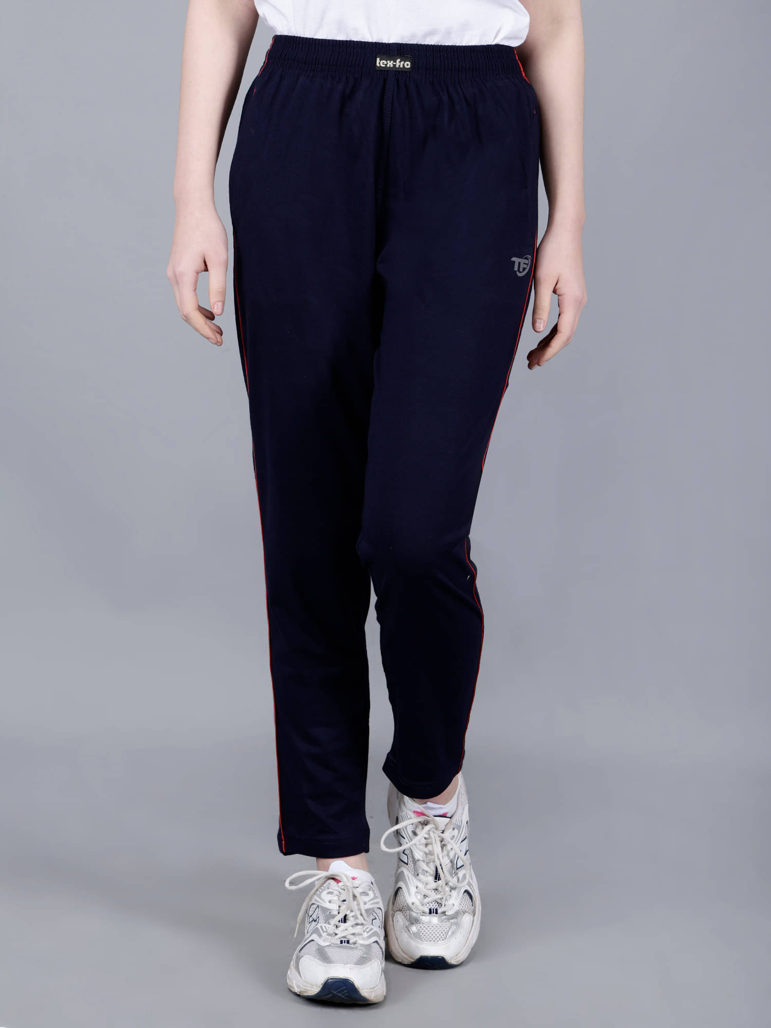     			Texfro Navy Cotton Women's Running,Gym,Yoga Trackpants ( Pack of 1 )