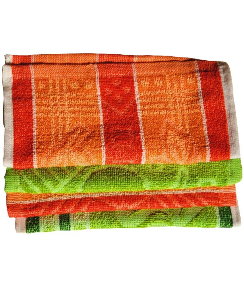 Valtellina Cotton Printed Face Towel 301-350 GSM ( Pack of 4 ) - Multicolor - Towels | Buy online on ZillyBuy