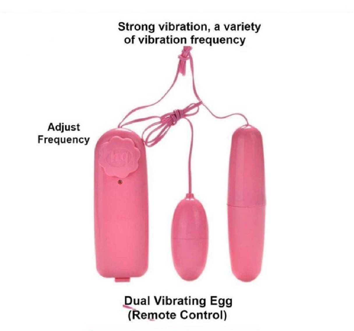     			Vibrations Dual Vibrating Egg Portable Manual Massager