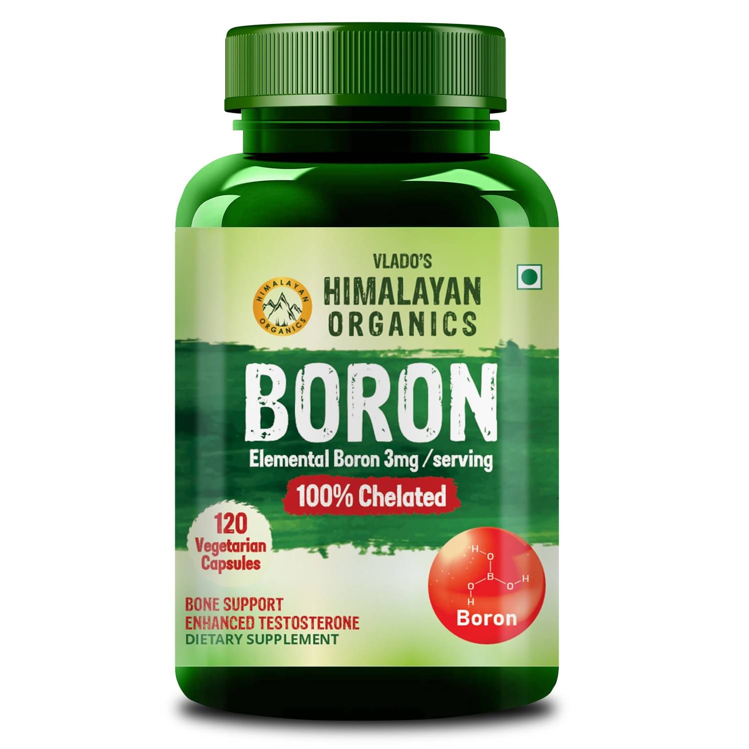     			Vlado's Himalayan Organics Boron Advanced Chelated 3mg Supplement 120 no.s