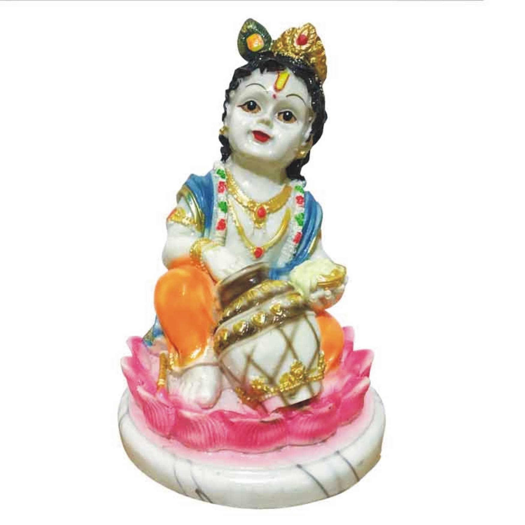     			WINSOME COLLECTION Polyresin Lord Krishna Idol ( 17 cm )