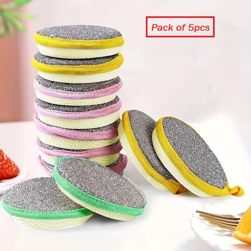     			(5Pcs) Dish Sponge for Washing Dishes