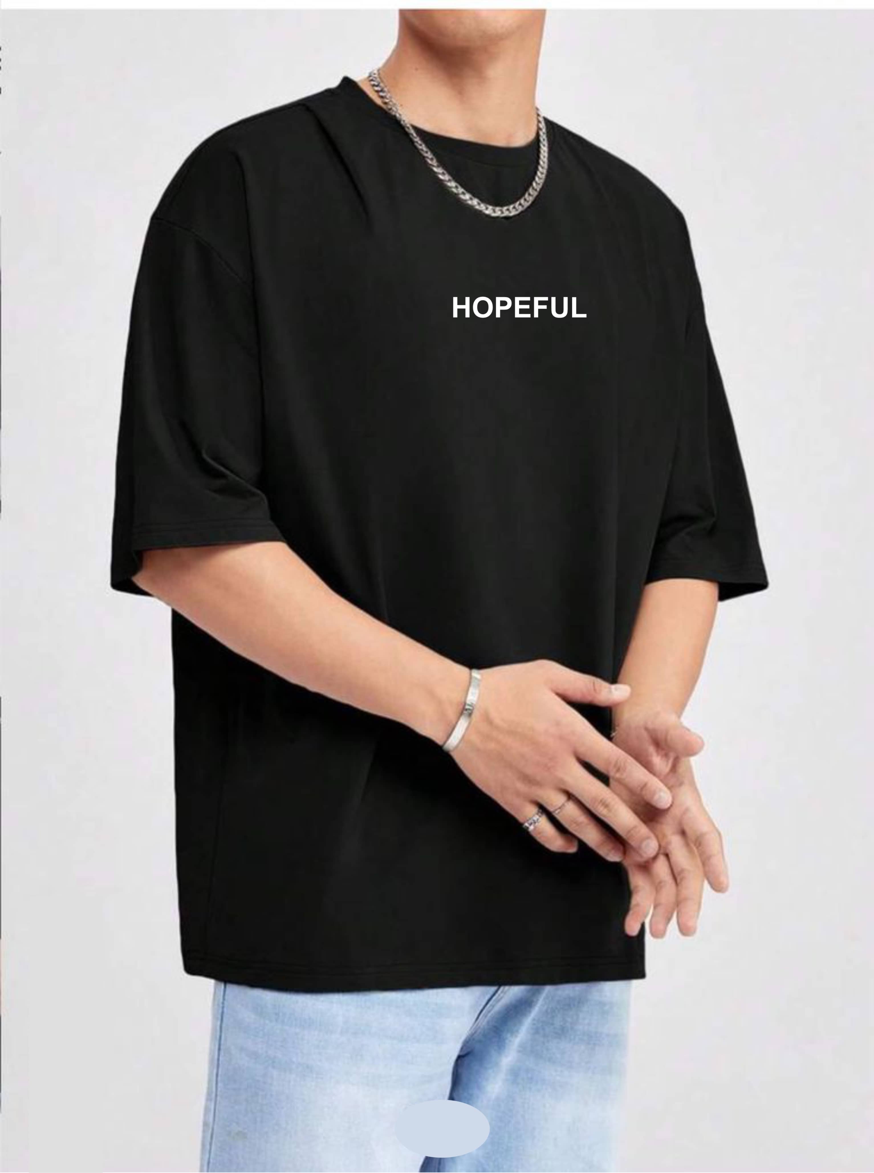 ekadravin Cotton Oversized Fit Printed Half Sleeves Men's Round T-Shirt - Black ( Pack of 1 )