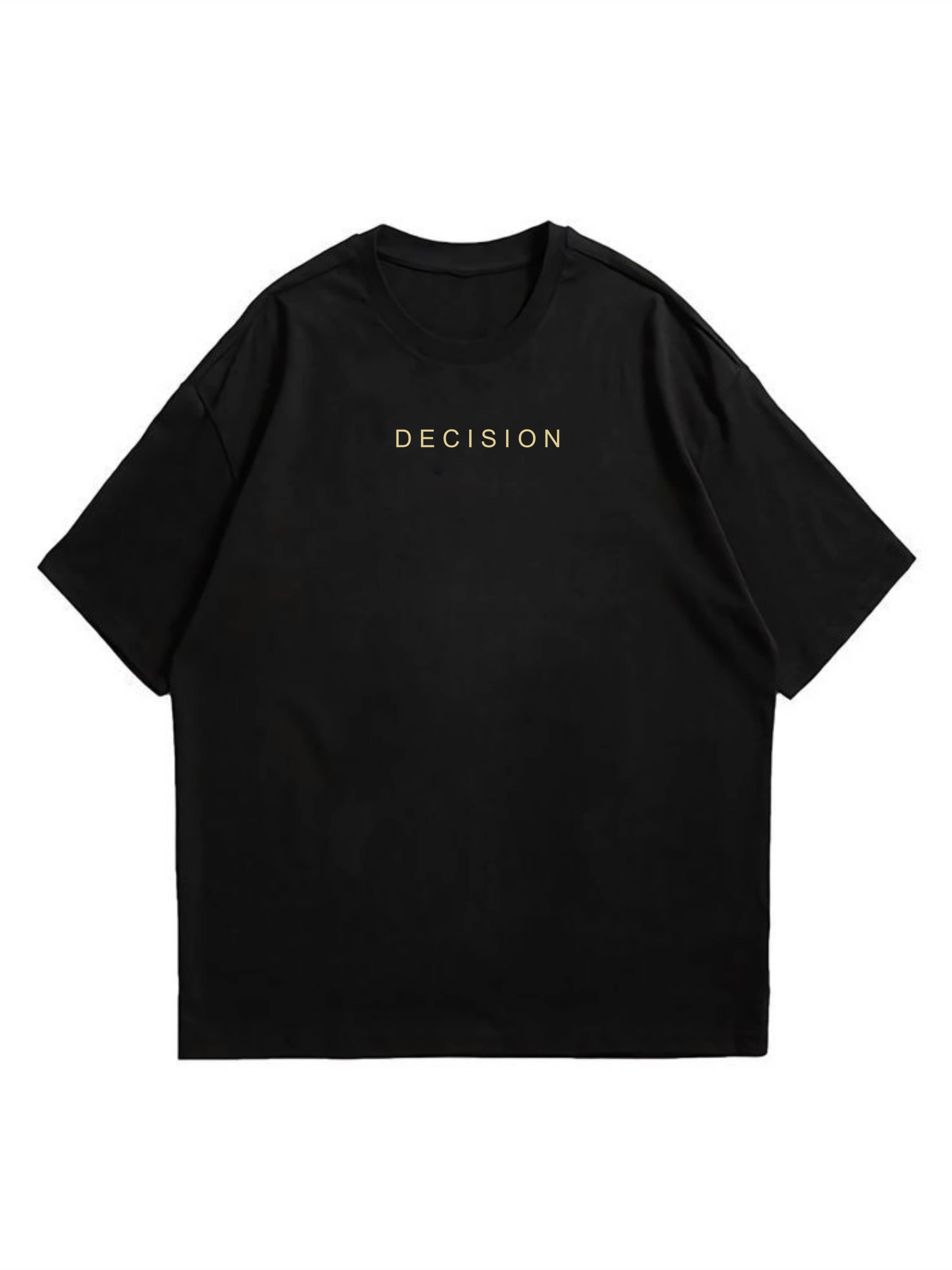 ekadravin Cotton Oversized Fit Printed Half Sleeves Men's Round T-Shirt - Black ( Pack of 1 )